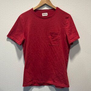 Taylor Stitch Heavy Bag Tee in Cardinal - M - 40